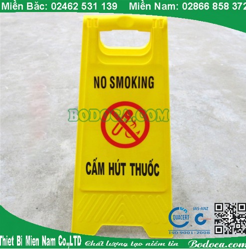 Biển cảnh báo chữ a cấm hút thuốc