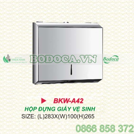 Hộp đựng giấy inox tiện lợi BKW-A42