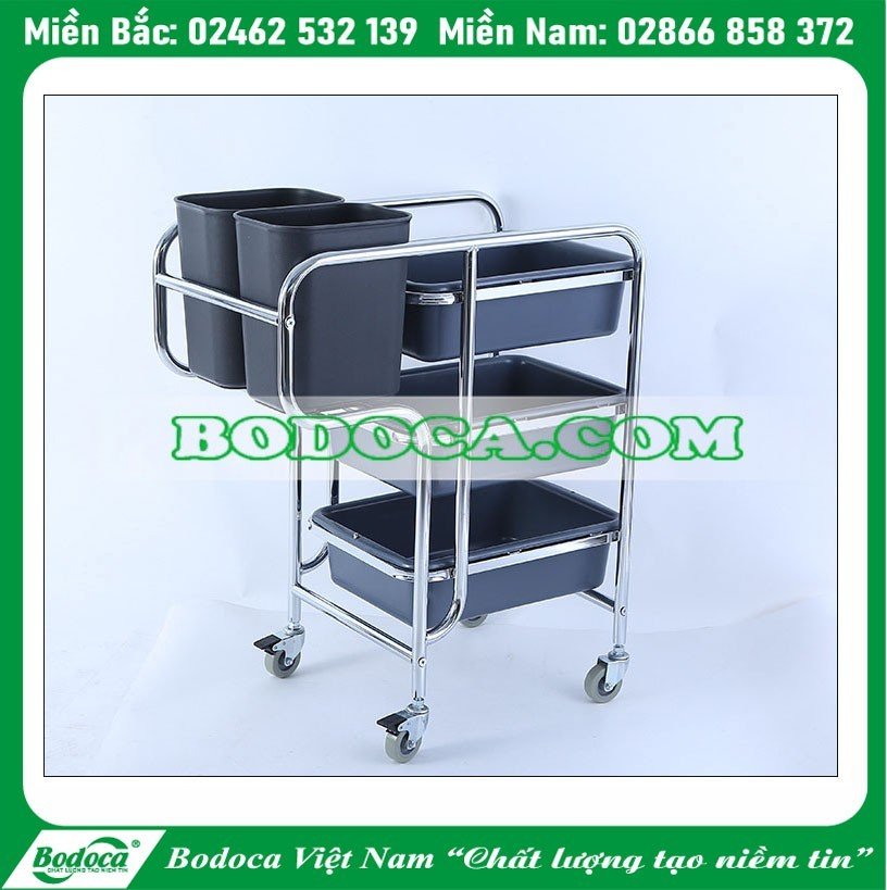 Xe thu gom bát đĩa inox AF08167