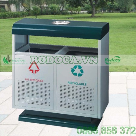 Thùng rác công cộng hai ngăn BHW-55
